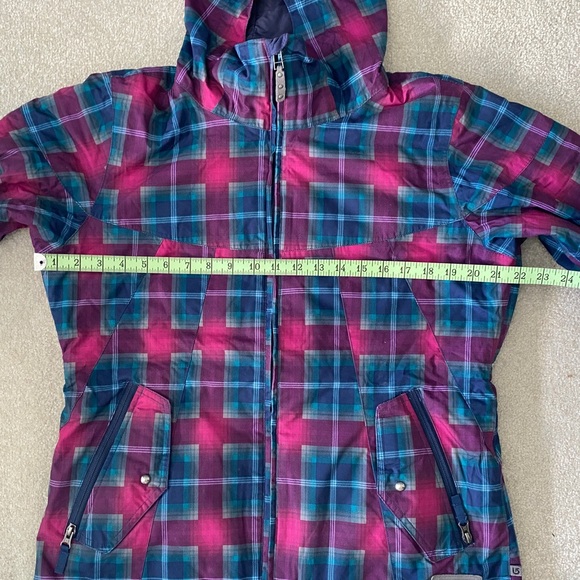 Burton, plaid women’s snowboarding Jacket, insulated, sz L - Picture 9 of 15
